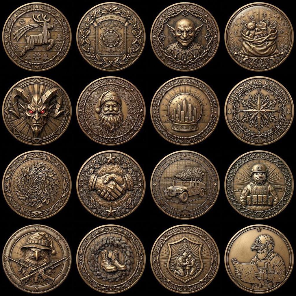 Christmas Nativity Coin Depth Map, Religious Star Relief Laser Engraving PNG