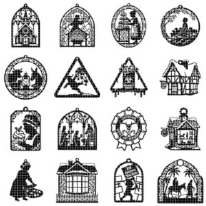 Christmas Ornament Svg Bundle, Mrs Claus Bakery, Gingerbread Recipe Baubles