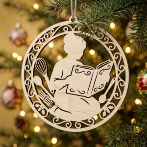 Christmas Ornament Svg Bundle, Mrs Claus Bakery, Gingerbread Recipe Baubles