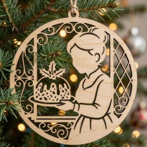 Christmas Ornament Svg Bundle, Mrs Claus Bakery, Gingerbread Recipe Baubles