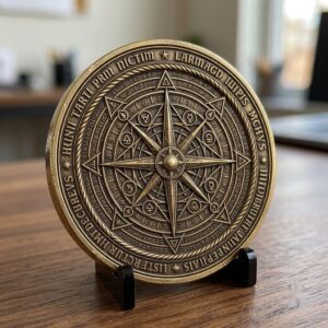 Coin Engraving File, 3D Relief, Sacred Geometry Bundle