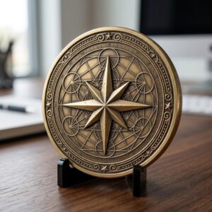 Coin Engraving File, 3D Relief, Sacred Geometry Bundle
