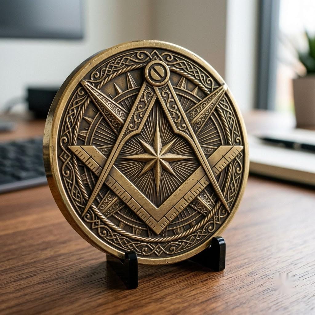 Coin Engraving File, 3D Relief, Sacred Geometry Bundle