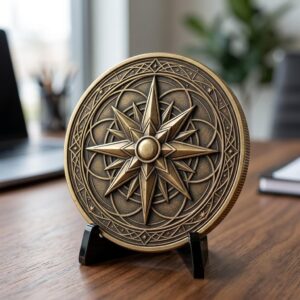 Coin Engraving File, 3D Relief, Sacred Geometry Bundle