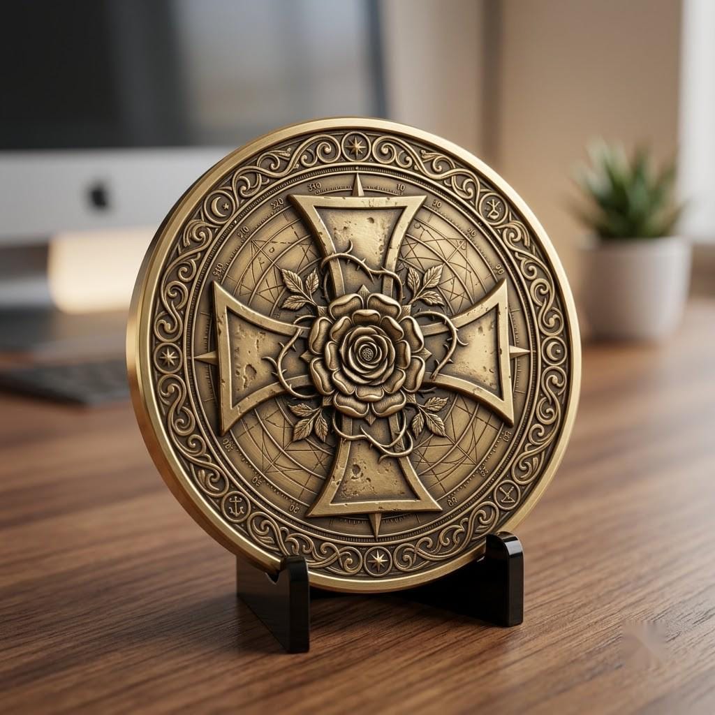 Coin Engraving File, 3D Relief, Sacred Geometry Bundle