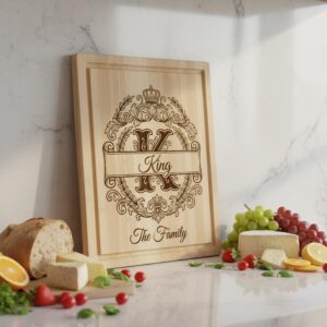 Custom Surname Monogram, Alphabet Family Name Laser Engraving for Wooden Boards