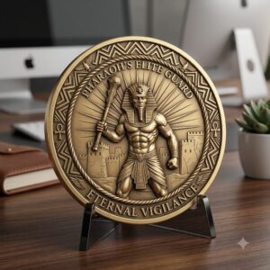 Egyptian Pharaoh Coin Engraving, Depth Map Relief, Bronze Sun God PNG Bundle