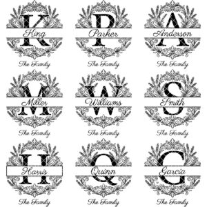 Family Name Monogram, Elegant Surname Laser Engraving File