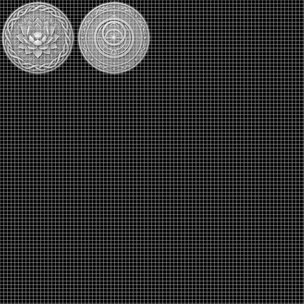Fantasy Bestiary Laser Engraving File, Mythic Creature Coin Relief Depth Map PNG