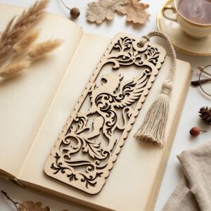 Fantasy Bookmark Bundle, 28 Intricate Dragon Designs, Mythical Beast Silhouettes
