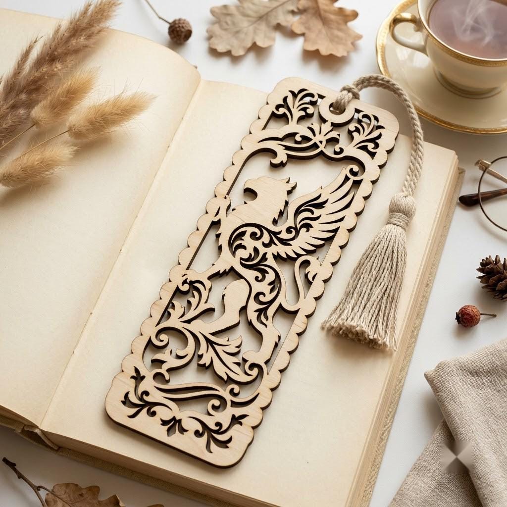 Fantasy Bookmark Bundle, 28 Intricate Dragon Designs, Mythical Beast Silhouettes