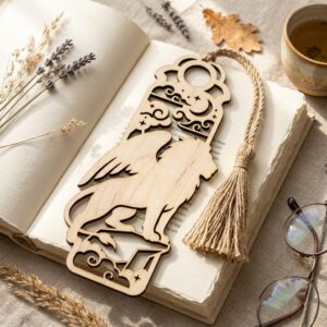 Fantasy Bookmark Bundle, 28 Intricate Dragon Designs, Mythical Beast Silhouettes