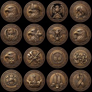 Firefighter Coin Laser Engraving File, First Responder Medal Relief Depth Map