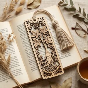 Floral Mandala Bookmark Bundle, Henna Bookmarks, Laser File