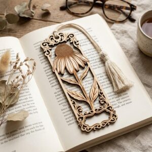 Floral Mandala Bookmark Bundle, Henna Bookmarks, Laser File