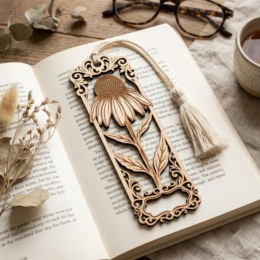Floral Mandala Bookmark Bundle, Henna Bookmarks, Laser File