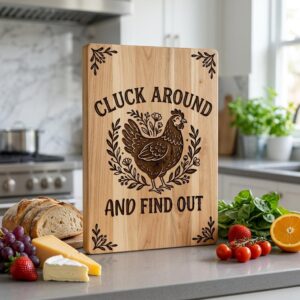 Funny Kitchen Sign, Farmhouse Charcuterie Board Engraving, Rustic Home Decor
