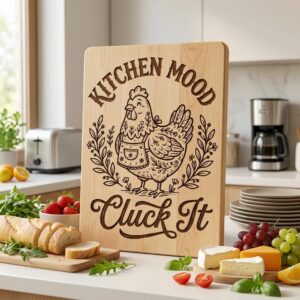 Funny Kitchen Sign, Farmhouse Charcuterie Board Engraving, Rustic Home Decor