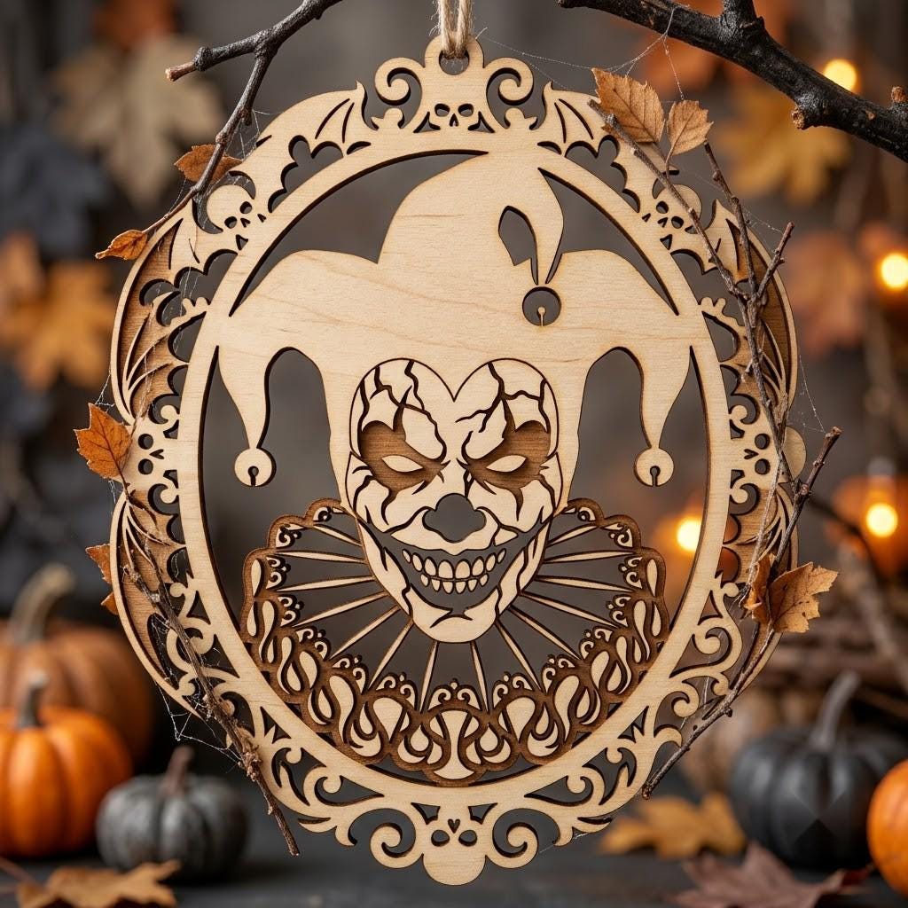 Gothic Victorian Halloween Ornament, Horror Portrait, Scary Wall Decor Bundle