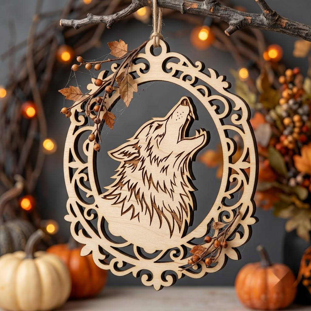Gothic Victorian Halloween Ornament, Horror Portrait, Scary Wall Decor Bundle