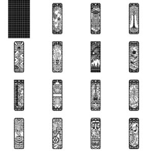 Graduation Bookmark Laser File, 49 School Designs, Teacher Gift