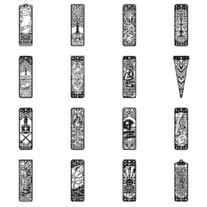 Graduation Bookmark Laser File, 49 School Designs, Teacher Gift