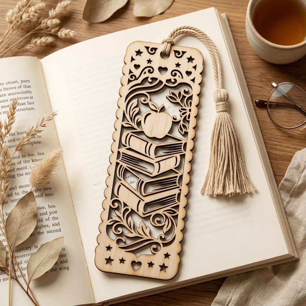 Graduation Bookmark Laser File, 49 School Designs, Teacher Gift