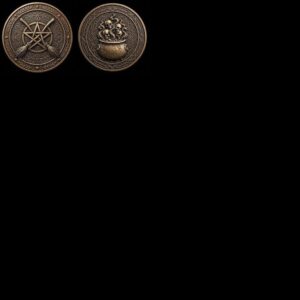 Halloween Arcane Challenge Token, Esoteric Relief File, Laser Engraving Depth Map