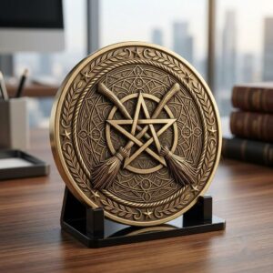 Halloween Arcane Challenge Token, Esoteric Relief File, Laser Engraving Depth Map