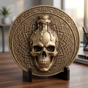 Halloween Arcane Challenge Token, Esoteric Relief File, Laser Engraving Depth Map