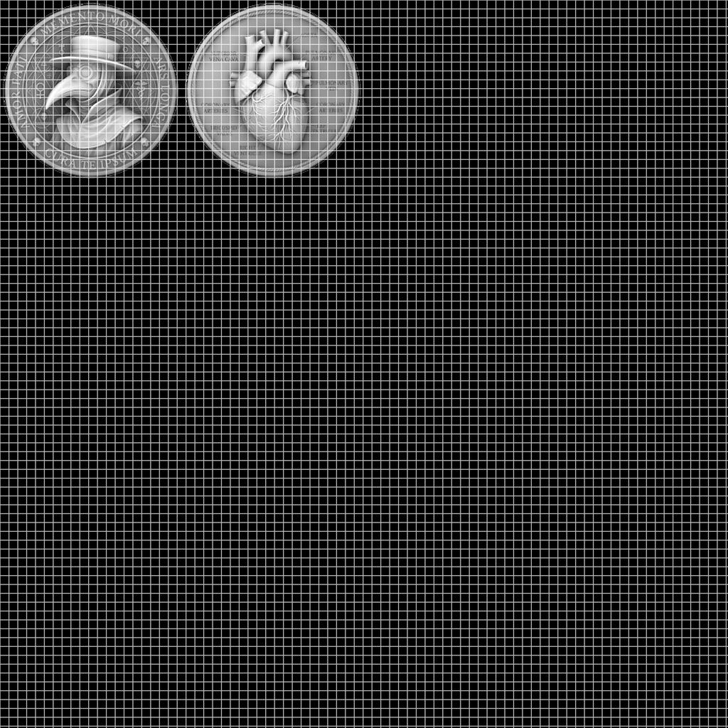 Halloween Challenge Coin Engraving File, Occult Magic Laser Relief Depth Map