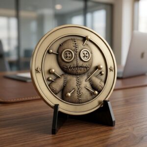 Halloween Challenge Coin Engraving File, Occult Magic Laser Relief Depth Map
