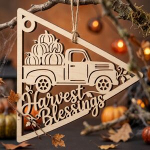 Halloween Laser File, Farmhouse Sign Bundle, Rustic Wooden Ornaments, 50 Designs