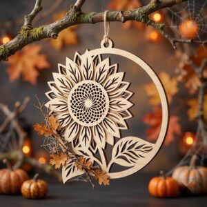 Halloween Laser File, Farmhouse Sign Bundle, Rustic Wooden Ornaments, 50 Designs