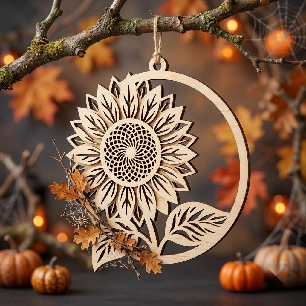 Halloween Laser File, Farmhouse Sign Bundle, Rustic Wooden Ornaments, 50 Designs