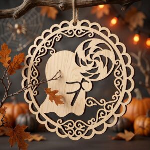 Halloween Laser Ornaments, Kawaii Candy Corn Bundle, Cute Spooky Decor
