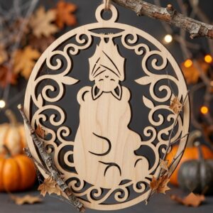Halloween Laser Ornaments, Kawaii Candy Corn Bundle, Cute Spooky Decor