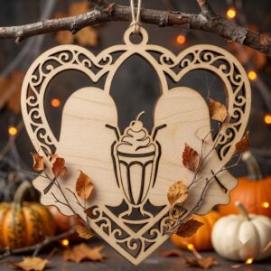 Halloween Laser Ornaments, Kawaii Candy Corn Bundle, Cute Spooky Decor