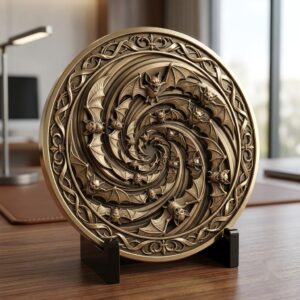 Halloween Monster Challenge Coin Laser Relief & Mythological Depth Map Files