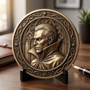 Halloween Monster Challenge Coin Laser Relief & Mythological Depth Map Files