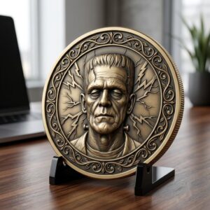 Halloween Monster Challenge Coin Laser Relief & Mythological Depth Map Files