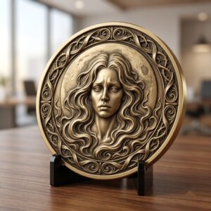 Halloween Monster Challenge Coin Laser Relief & Mythological Depth Map Files