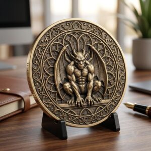 Halloween Monster Challenge Coin Laser Relief & Mythological Depth Map Files
