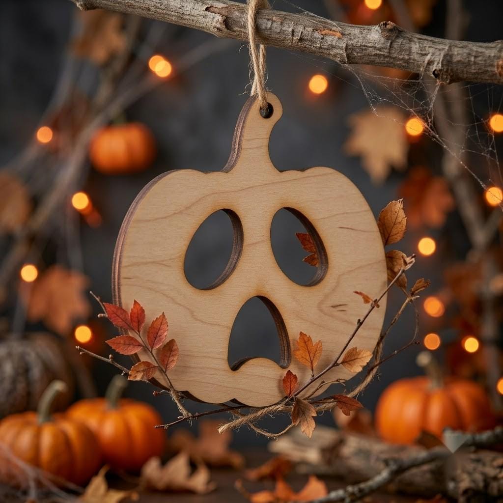 Halloween Pumpkin Ornament Laser Bundle, 50 Jack O Lantern Designs