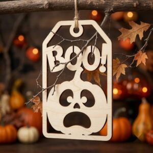 Halloween Pumpkin Ornament Laser File, 50 Jack O Lantern Designs