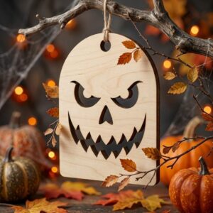Halloween Pumpkin Ornament Laser File, 50 Jack O Lantern Designs