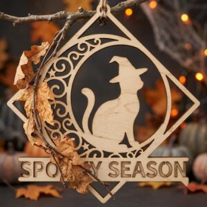 Halloween Witch Ornament Bundle, 50 Funny Sassy Resting Face Laser Files