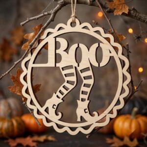 Halloween Witch Ornament Bundle, 50 Funny Sassy Resting Face Laser Files