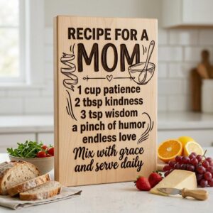 Handwritten Family Recipe Engraving File, Charcuterie Board Tribute Design
