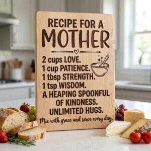 Handwritten Family Recipe Engraving File, Charcuterie Board Tribute Design